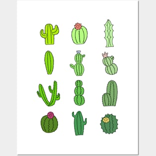 Cactus Stickers Color Posters and Art